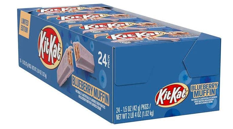 THE HERSHEY COMPANY KIT-KAT BLUEBERRY MUFFIN LIMITED EDITION CANDY BAR 1.5 oz / 24ct