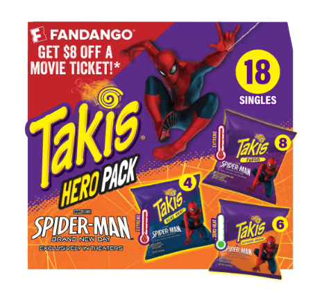Takis 18 pc / 1 oz Hero Variety Pack, Assorted Rolled Tortilla Chips
